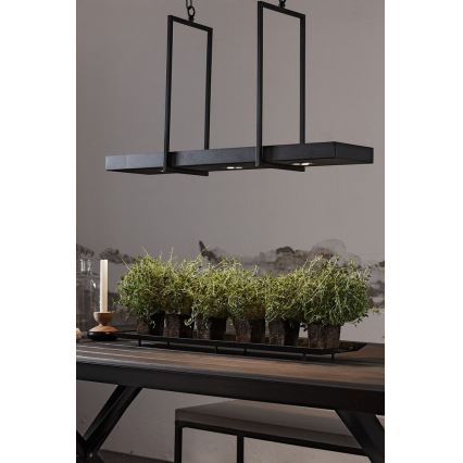 Markslöjd 105780 - Suspension sur chaine à intensité variable TRAY 3xLED/3W/230V noir