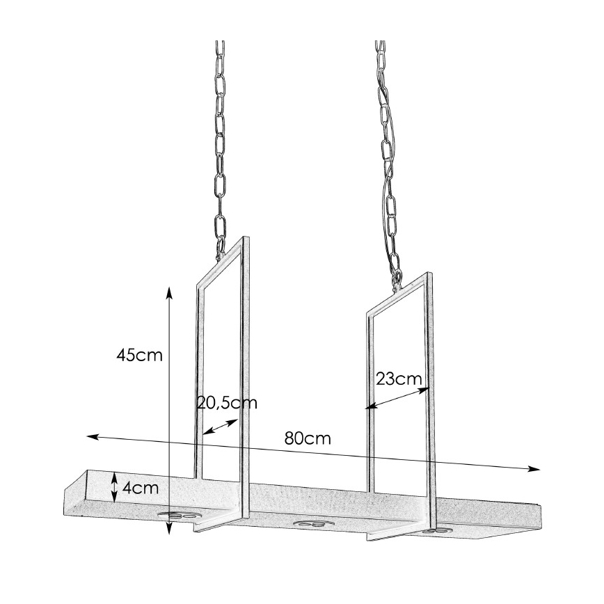 Markslöjd 105780 - Suspension sur chaine à intensité variable TRAY 3xLED/3W/230V noir