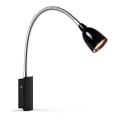 Markslöjd 105940 - LED Flexibele lamp TULIP LED/2,5W/230V zwart