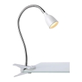 Markslöjd 106091 - LED Tafel Lamp met een klem TULIP LED/3W/230V wit