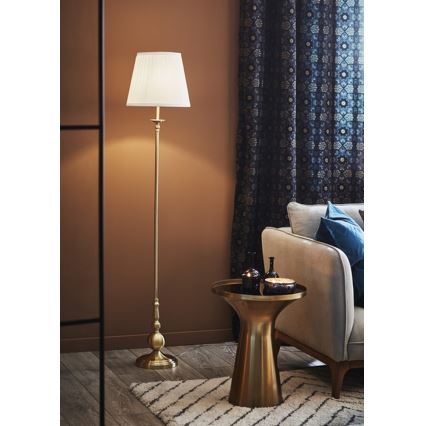 Markslöjd 106322 - Lampadaire IMPERIA 1xE27/60W/230V laiton