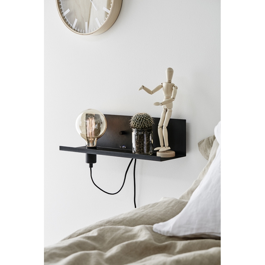 Markslöjd 106482 - Dimbare wandlamp met USB stekker MULTI 1xE27/60W/230V