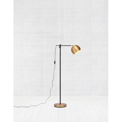 Markslöjd 107231 - Lampadaire CHESTER 1xE27/40W/230V noir/bronze