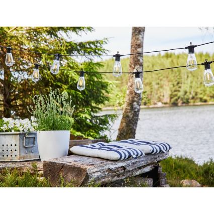 Markslöjd 107293 - LED Buiten decoratieve slinger GIRLANDA GARDEN 10xLED 5,5m IP44