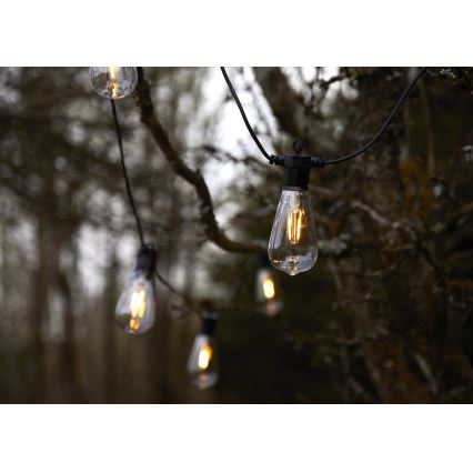 Markslöjd 107293 - LED Buiten decoratieve slinger GIRLANDA GARDEN 10xLED 5,5m IP44