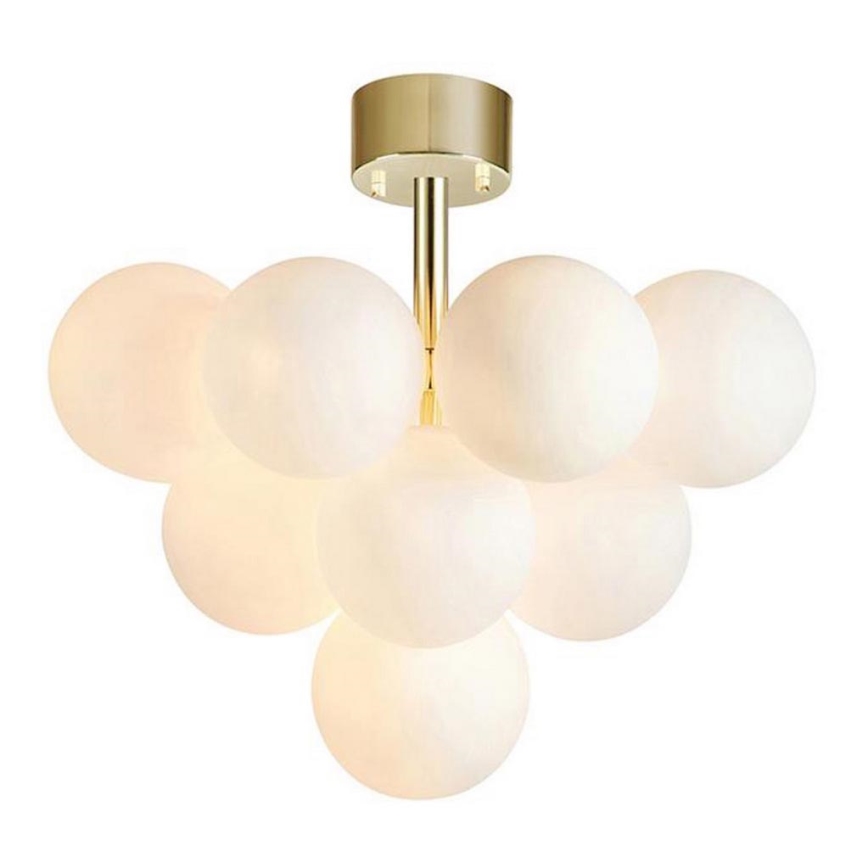 Markslöjd 107912 - Lustre plafonnier MERLOT à montage en surface, 13×G9/20W/230V, Ø 56 cm, blanc/doré