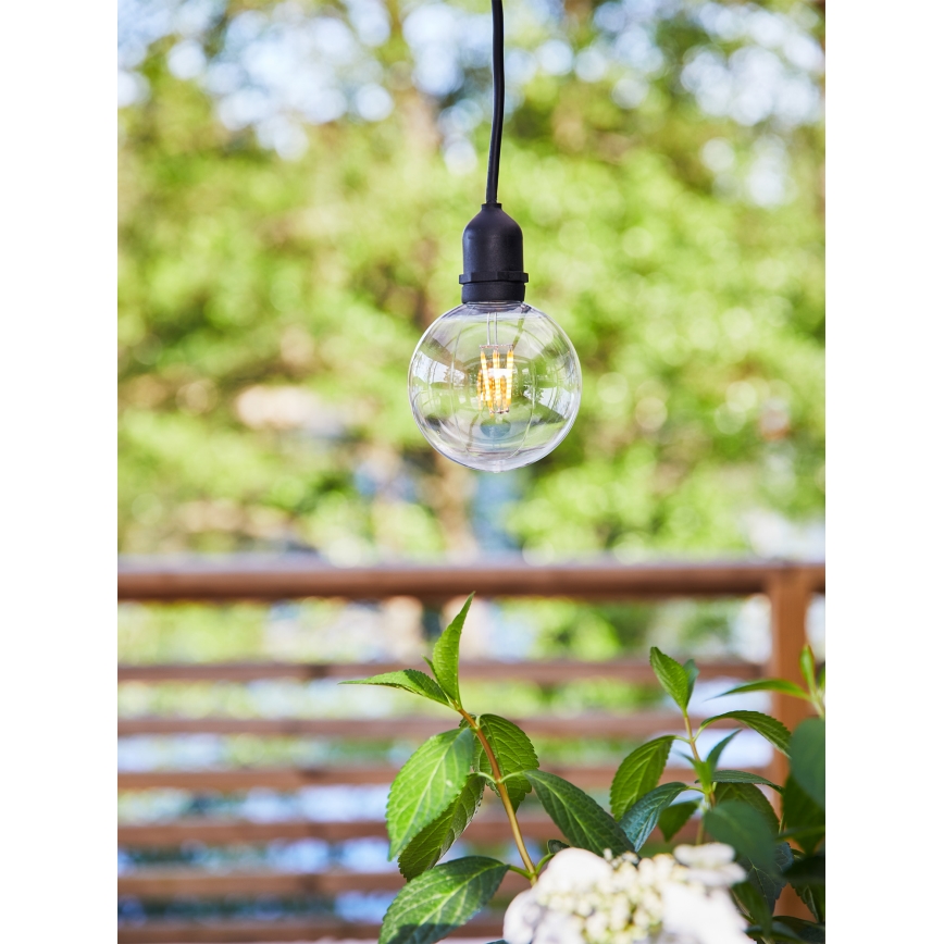 Markslöjd 107989 - LED hanglamp voor buiten GARDEN24 LED/2,86W/24V IP44 zwart/helder