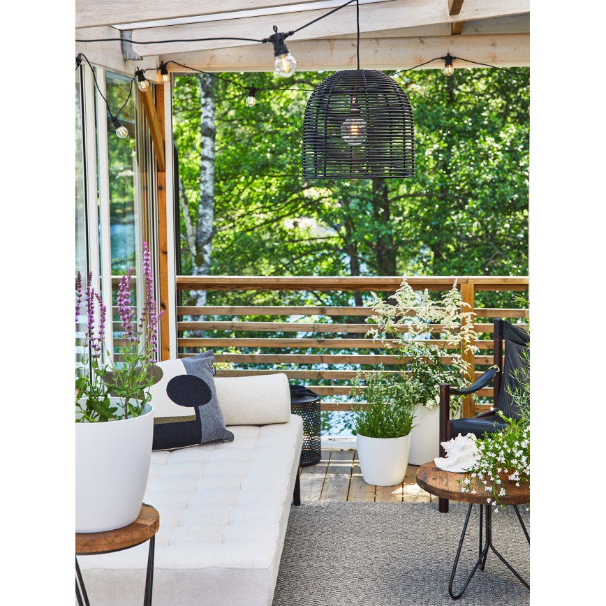 Markslöjd 107990 - LED buitenhanglamp GARDEN24 LED/2,86W/24V IP44 rotan/zwart