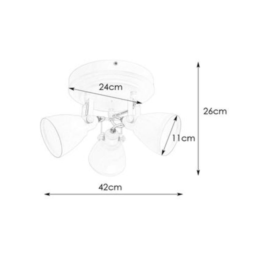 Markslöjd 108083 - Badkamer spot FJÄLLBACKA 3xG9/20W/230V IP44 wit