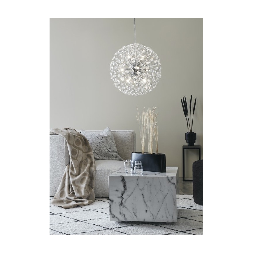 Markslöjd 108101 - Kristallen kroonluchter aan koord BOLID 9xG9/20W/230V