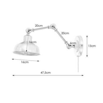 Markslöjd 108115 - Wandlamp GRIMSTAD 1xE27/60W/230V