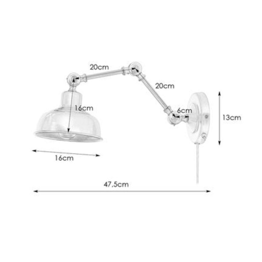 Markslöjd 108115 - Wandlamp GRIMSTAD 1xE27/60W/230V