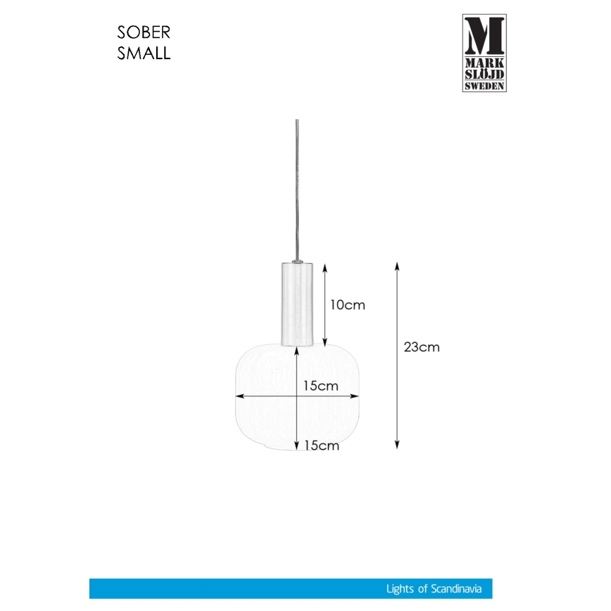 Markslöjd 108122 - Suspension filaire SOBER 1xE14/40W/230V mate chromé