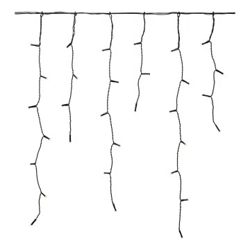 Markslöjd 108179 - LED buiten kerstgordijn GARDEN24 160xLED/9,6W/24V 3,1m warm wit