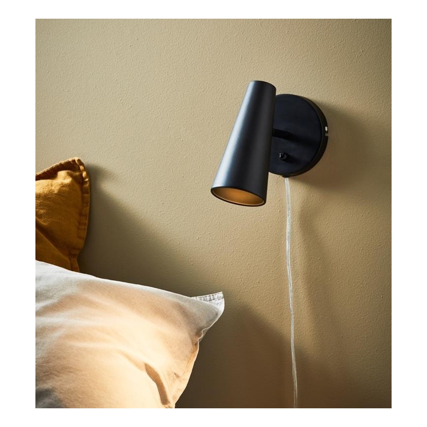 Markslöjd 108200 - Wandspot CREST 1xGU10/7W/230V zwart