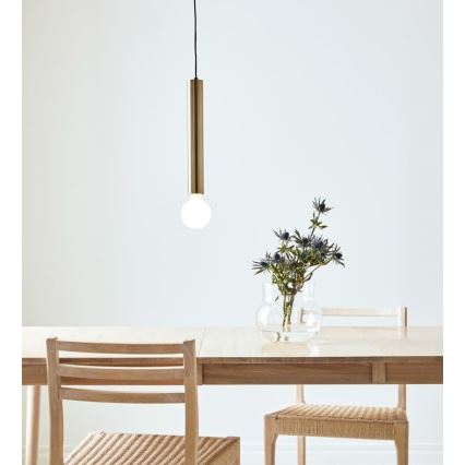 Markslöjd 108259 - Hanglamp aan koord SENCILLO 1xE27/40W/230V gouden