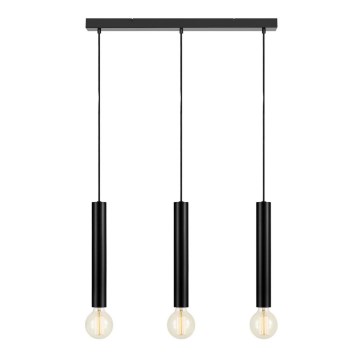 Markslöjd 108262 - Hanglamp aan een koord SENCILLO 3xE27/40W/230V zwart