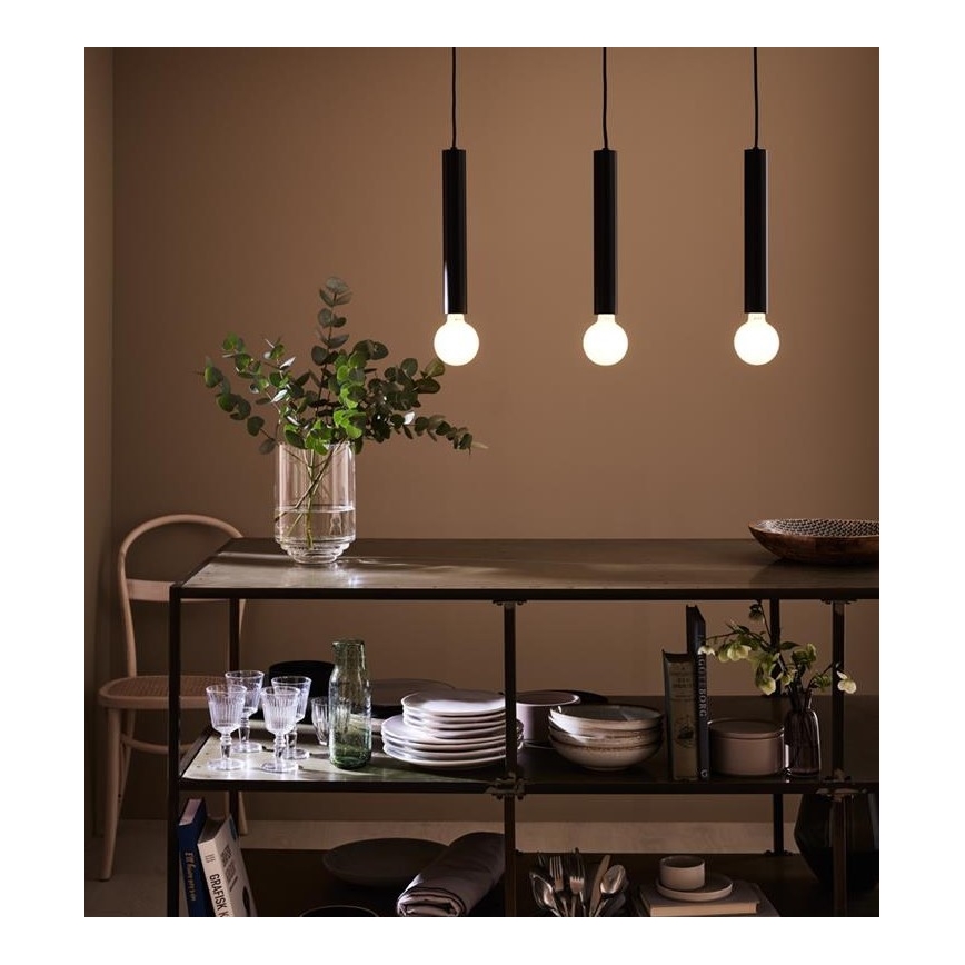 Markslöjd 108262 - Suspension filaire SENCILLO 3xE27/40W/230V noire