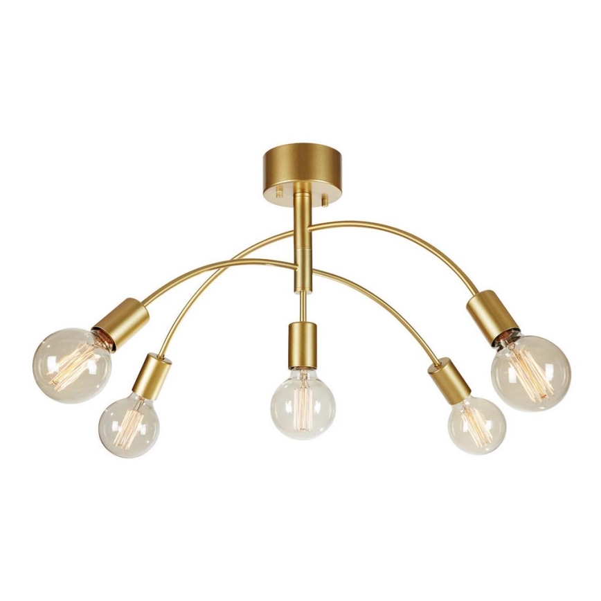 Markslöjd 108285 - Hanglamp voor Oppervlak Montage CYGNUS 5xE27/40W/230V goud