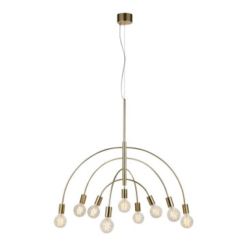 Markslöjd 108289 - Hanglamp aan een koord LAVELLO 9xE27/40W/230V goud