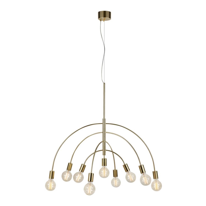 Markslöjd 108289 - Suspension filaire LAVELLO 9xE27/40W/230V dorée