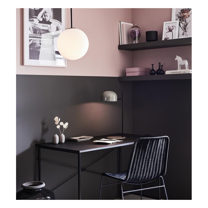 Markslöjd 108292 - Lampe de table POSE 1xE14/25W/230V grise
