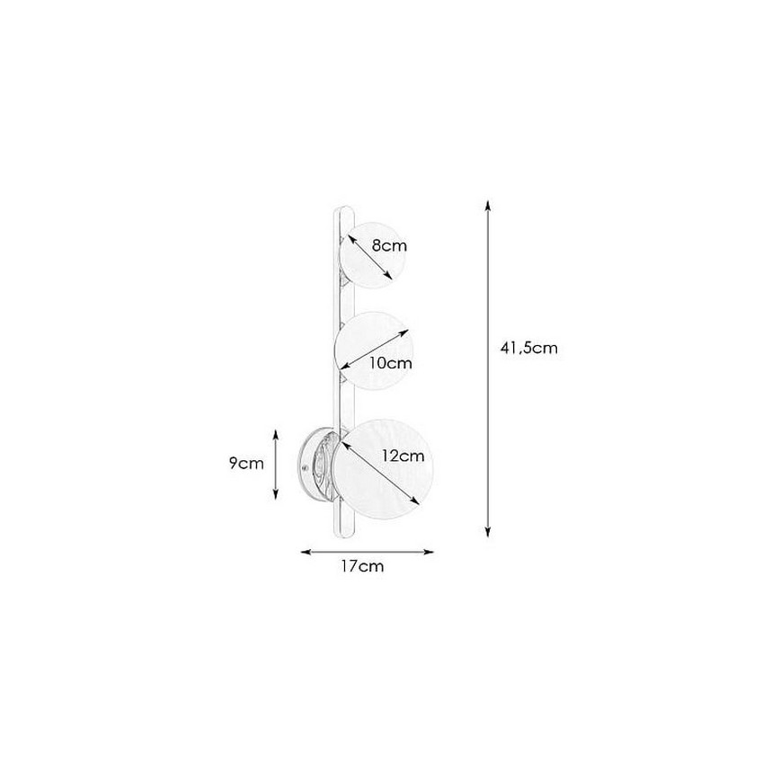 Markslöjd 108349 - Applique murale salle de bain PURO 3xG9/20W/230V IP44 noir