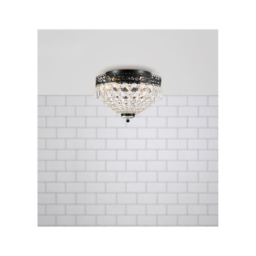 Markslöjd 108424 - Plafondlamp JOLINE 2xE14/40W/230V zwart