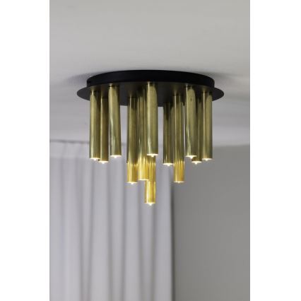 Markslöjd 108504 - Plafondlamp GOCCE 13xG9/10W/230V goud/zwart