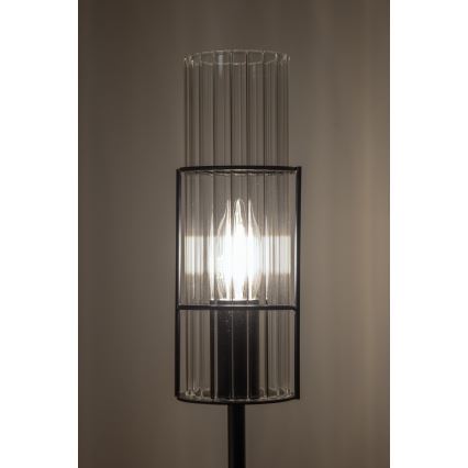 Markslöjd 108556 - Tafellamp TUBO 1xE14/40W/230V 65 cm zwart/clear