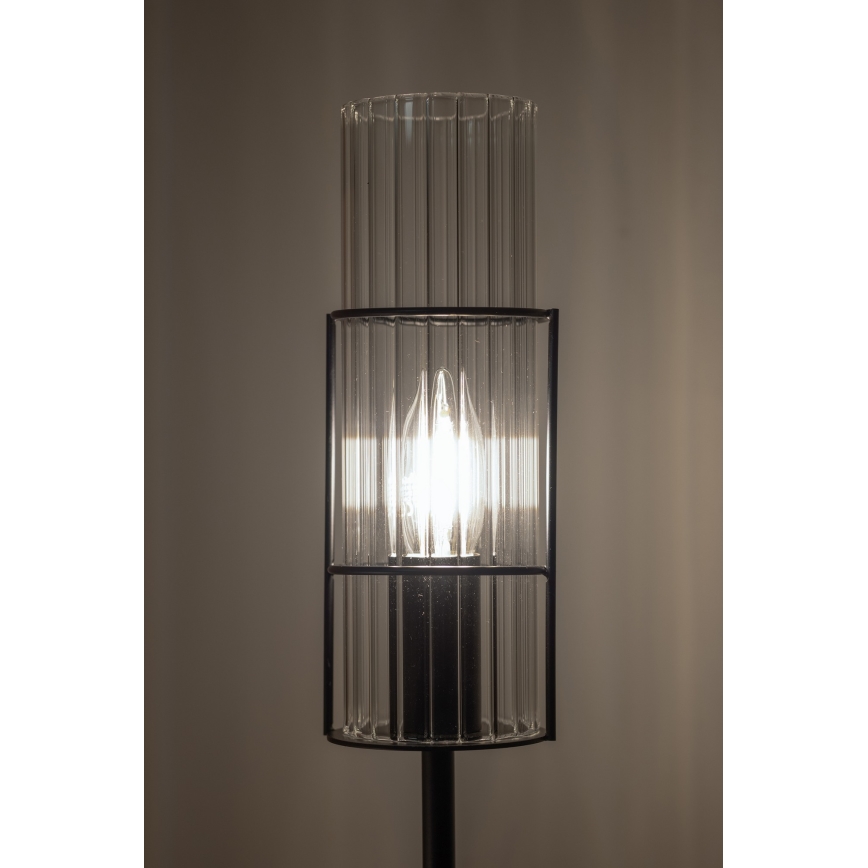 Markslöjd 108556 - Tafellamp TUBO 1xE14/40W/230V 65 cm zwart/clear
