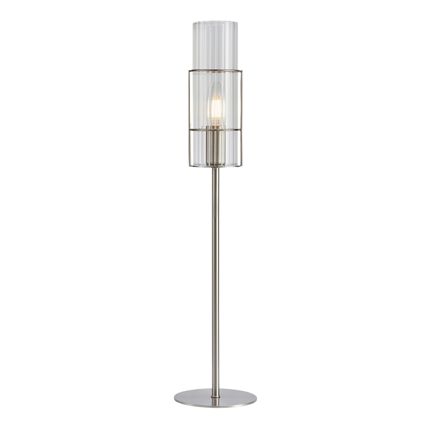 Markslöjd 108558 - Tafellamp TUBO 1xE14/40W/230V 65 cm glanzend chroom/clear