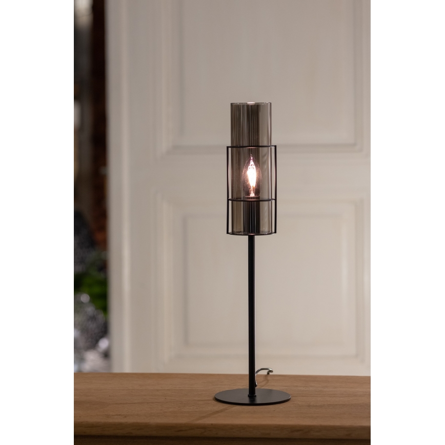 Markslöjd 108559 - Tafellamp TUBO 1xE14/40W/230V 50 cm zwart