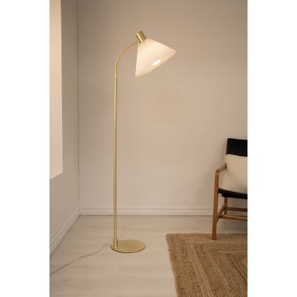 Markslöjd 108569 - Staande Lamp MIRA 1xE27/40W/230V goud