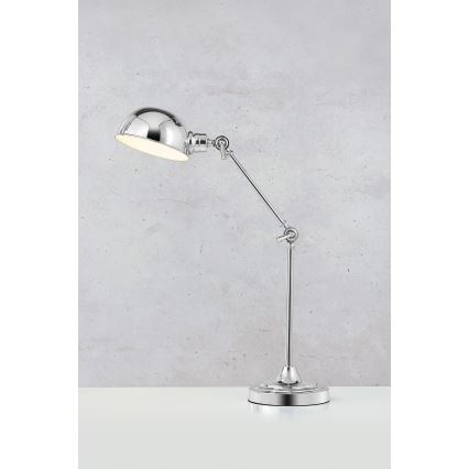 Markslöjd 108583 - Lampe de table PORTLAND 1xE27/40W/230V chrome brillant