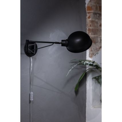 Markslöjd 108587 - Applique murale PORTLAND 1xE27/40W/230V noir