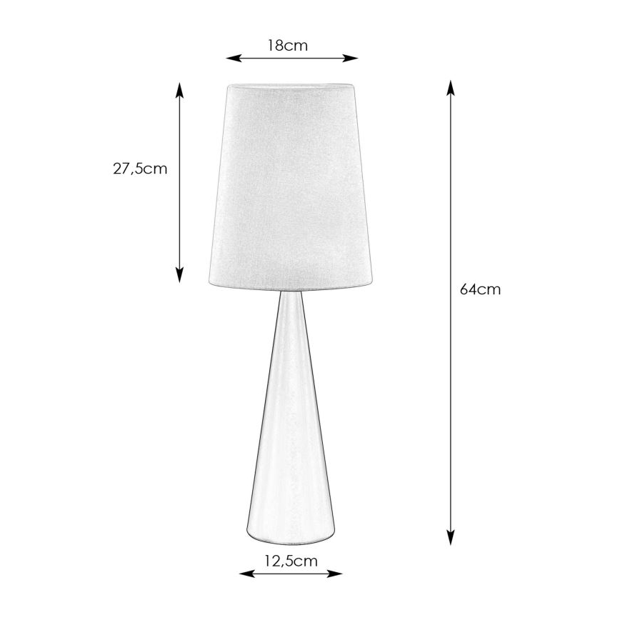 Markslöjd 108597 - Tafellamp CONUS 1xE14/40W/230V wit/zwart