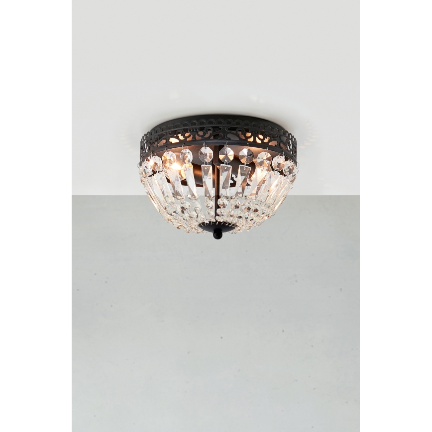 Markslöjd 108598 - Plafondlamp ETIENNE 2xE14/40W/230V zwart
