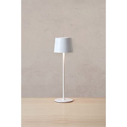 Markslöjd 108654 - Lampe à intensité variable rechargeable FIORE LED/2W/5V IP44 38 cm blanc
