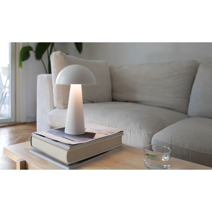 Markslöjd 108656 - LED Dimbaar rechargeable lamp FUNGI LED/1,5W/5V IP44 wit
