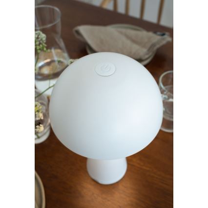 Markslöjd 108656 - LED Dimbaar rechargeable lamp FUNGI LED/1,5W/5V IP44 wit