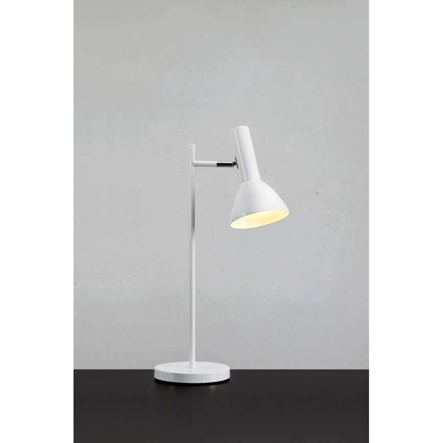 Markslöjd 108688 - Lampe de table METRO 1xE27/40W/230V blanc