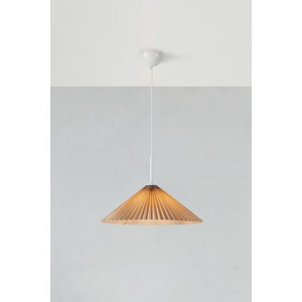Markslöjd 108710 - Suspension filaire PLISADO 1xE27/40W/230V d. 50 cm beige