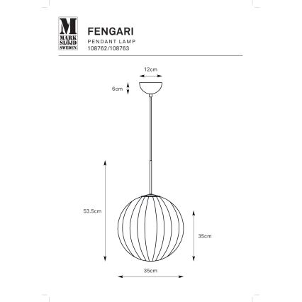 Markslöjd 108762 - Suspension filaire FENGARI 1xE14/40W/230V noir
