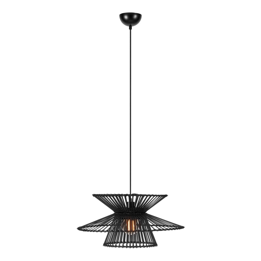 Markslöjd 108784 - Suspension filaire DUPLICI 1xE27/40W/230V noir/bambou