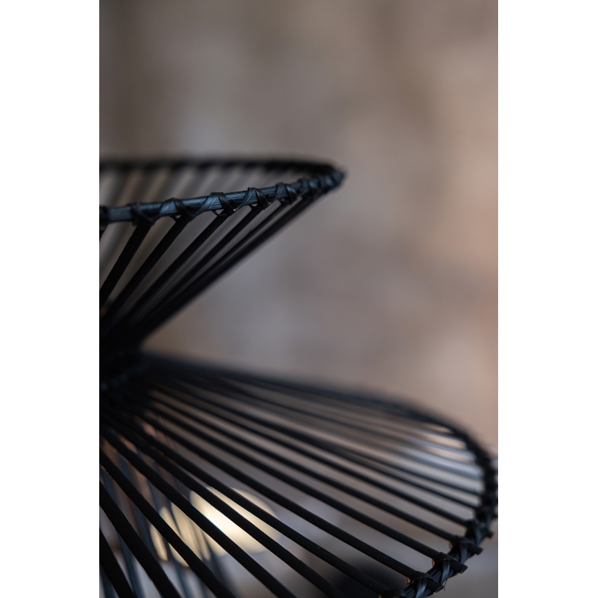 Markslöjd 108784 - Suspension filaire DUPLICI 1xE27/40W/230V noir/bambou