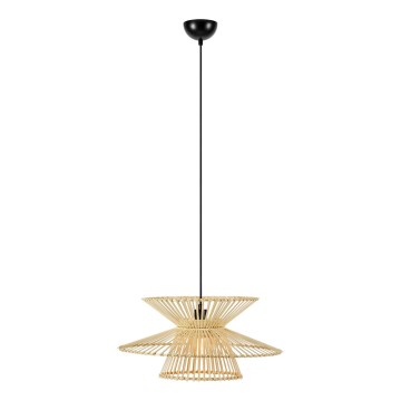Markslöjd 108785 - Suspension filaire DUPLICI 1xE27/40W/230V beige/bambou