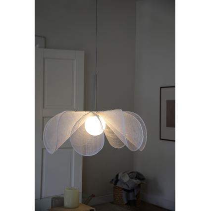 Markslöjd 108818 - Suspension filaire STYRKA 1xE27/40W/230V d. 75 cm blanc