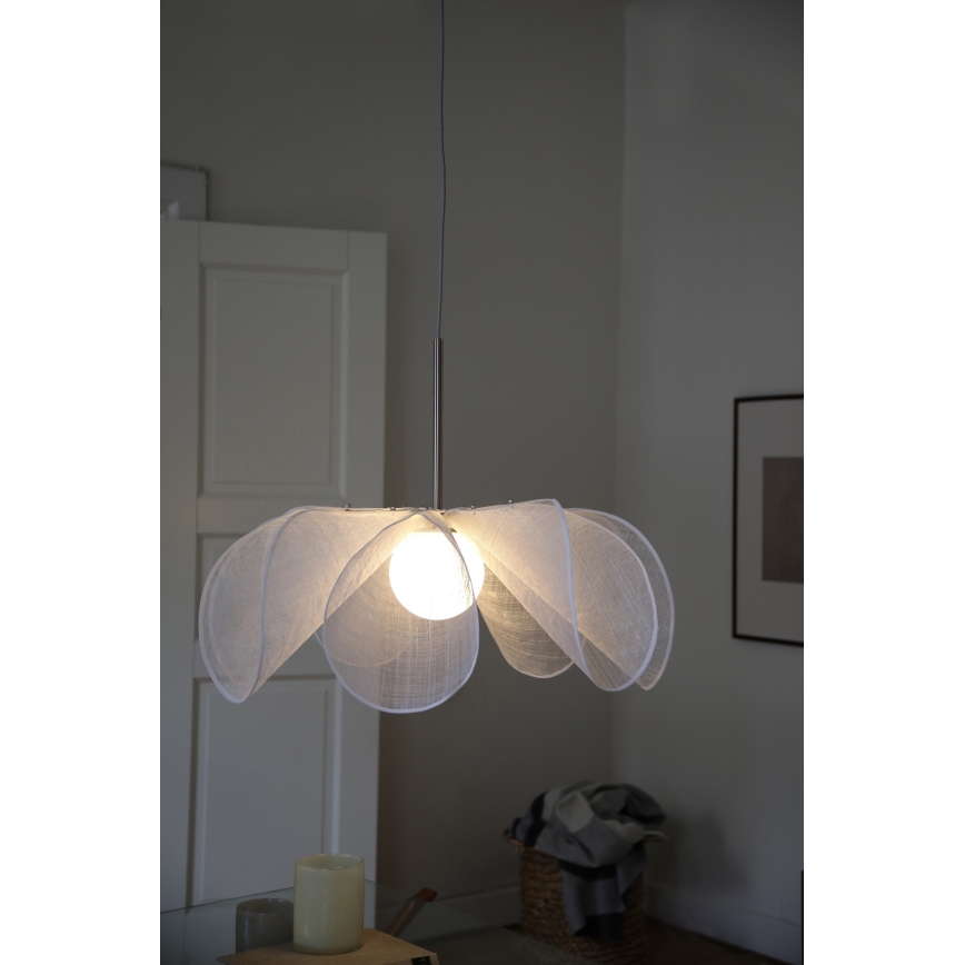 Markslöjd 108818 - Suspension filaire STYRKA 1xE27/40W/230V d. 75 cm blanc