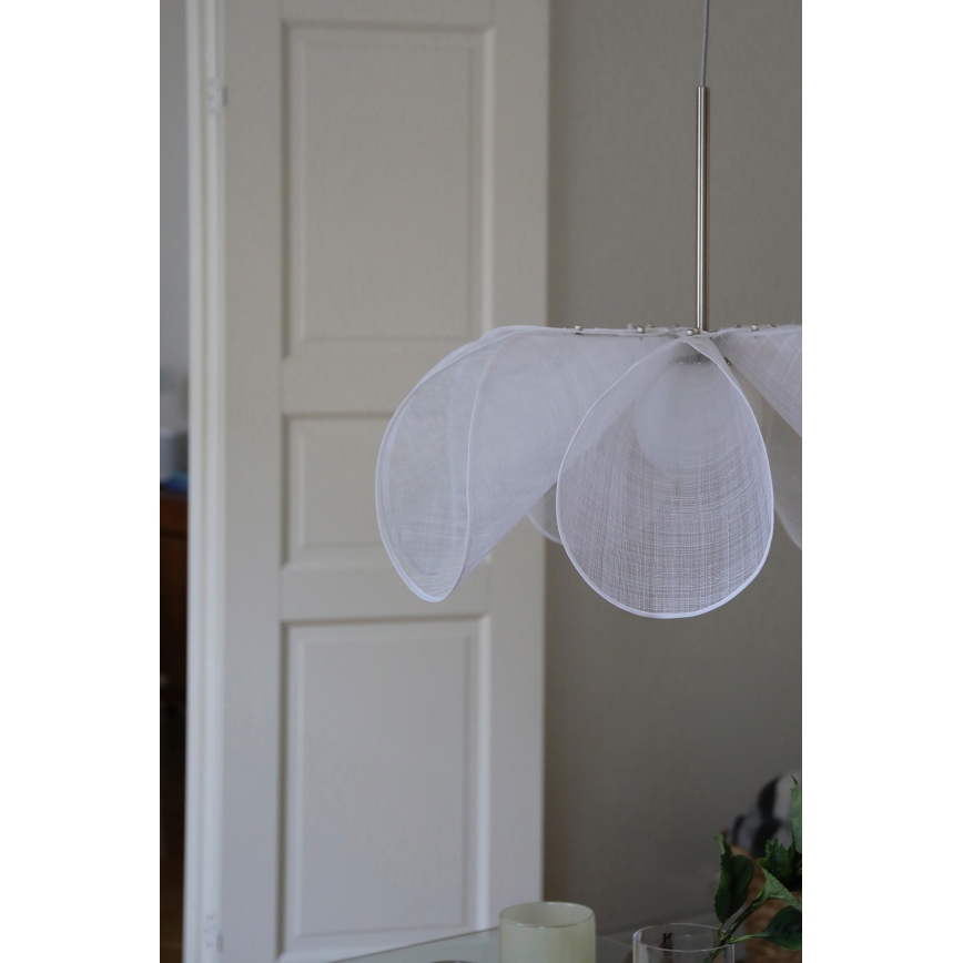 Markslöjd 108818 - Suspension filaire STYRKA 1xE27/40W/230V d. 75 cm blanc